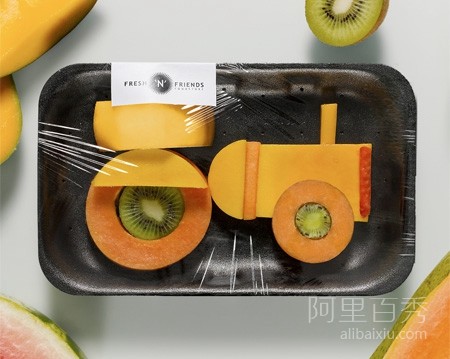 俏皮可愛的水果拼盤，不怕孩子再挑食--置頂表情